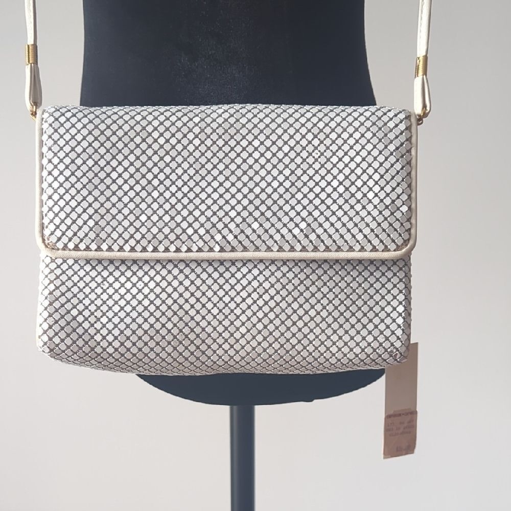 NWT Whiting & Davis Vintage Elegant White Women's Bag